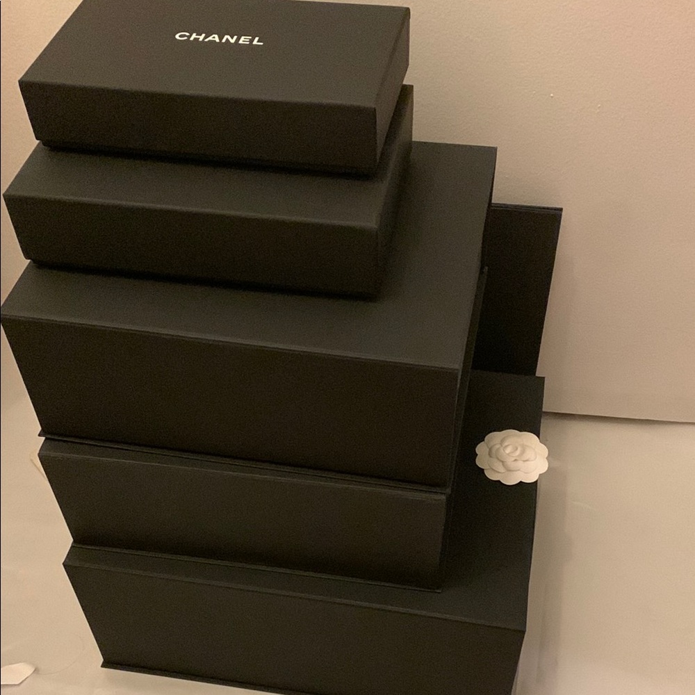 Chanel Black Gift Boxes Set